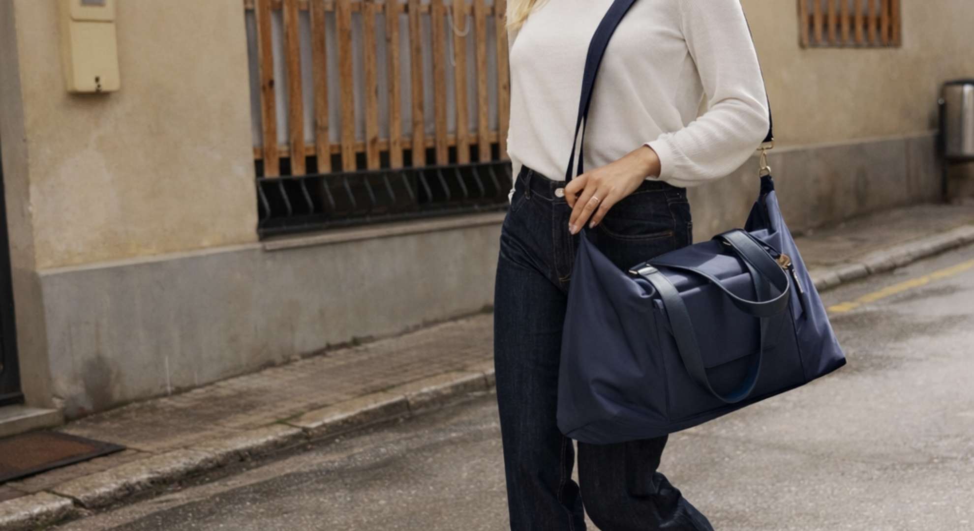 weekendtas donker blauw