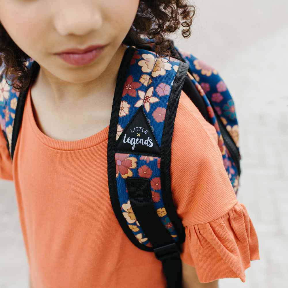 Flower Power kinderrugzak detail