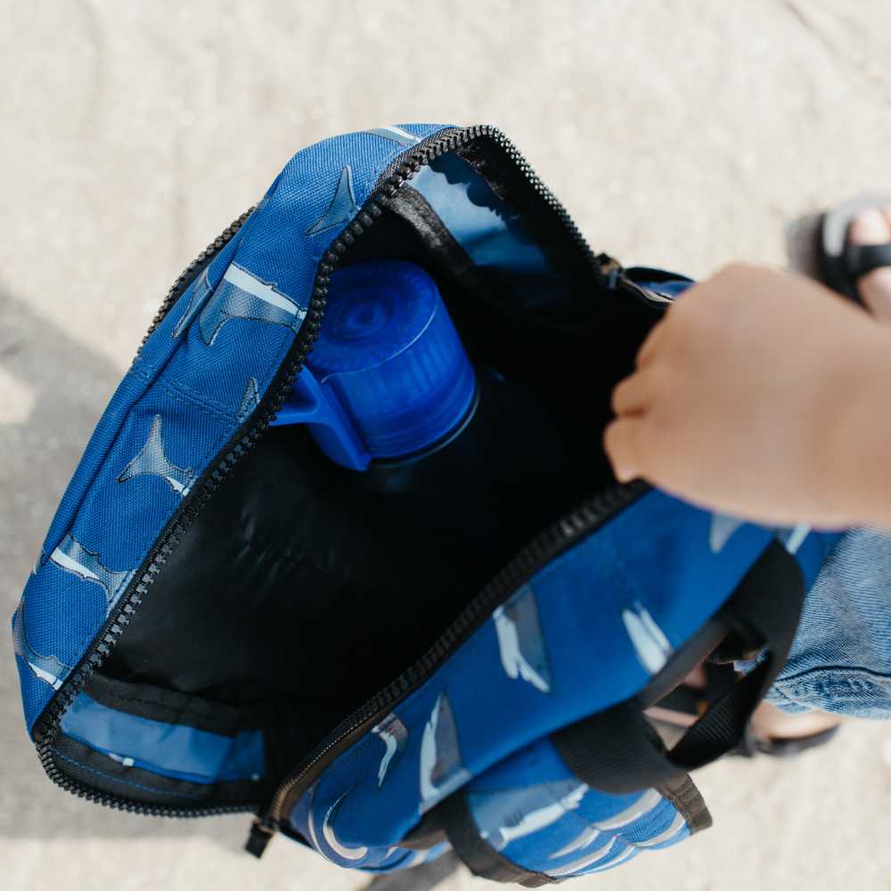 Shark Mouth kinderrugzak binnenzijde