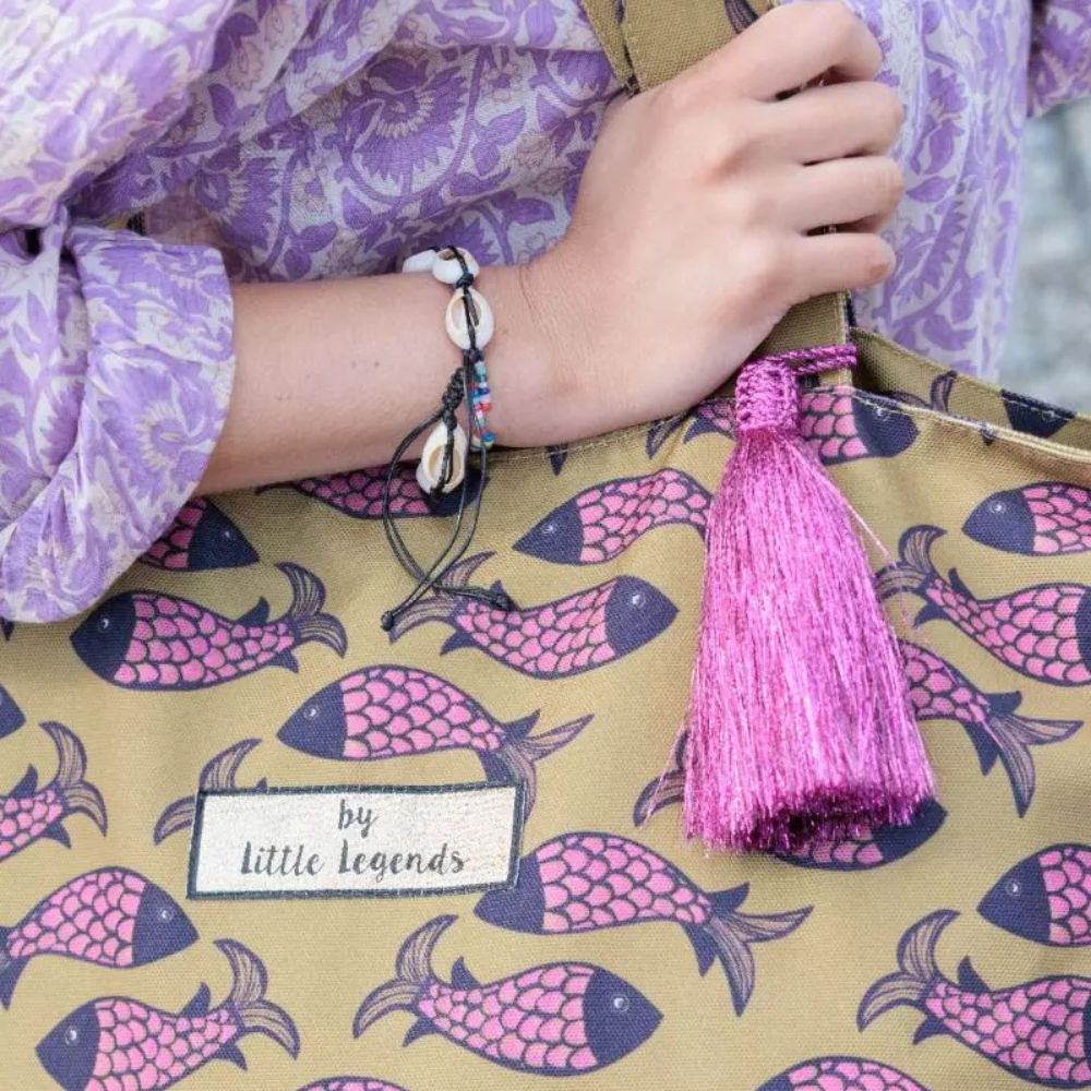 Strandtas groot Little Legends sfeer