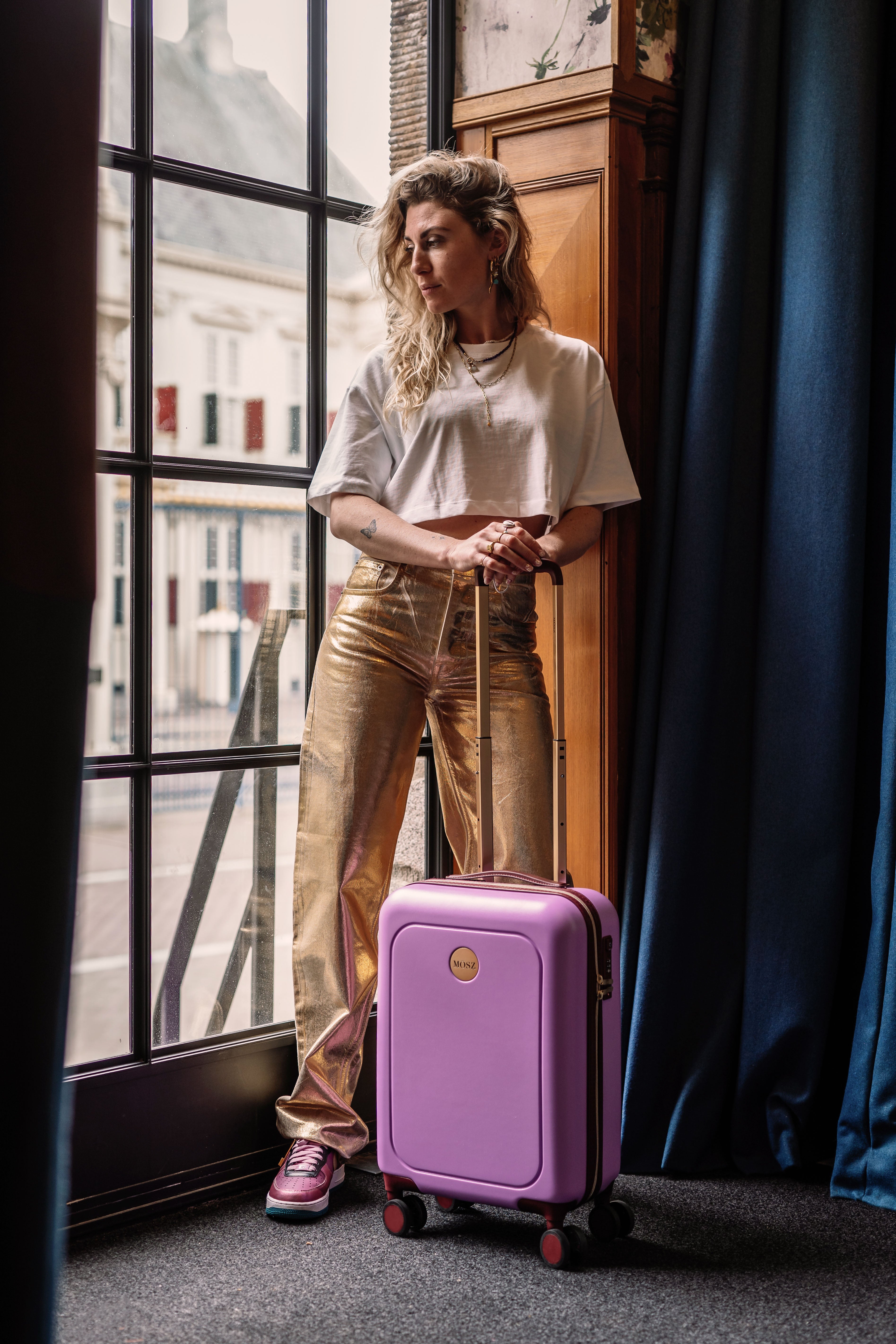 Violet Tulle 3-delige Lauren kofferset: 55 / 66/ 76 cm