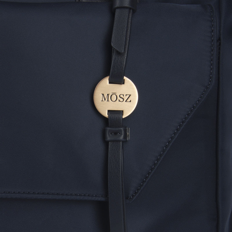 Laptoptas shopper dames 15.6 inch donkerblauw logo