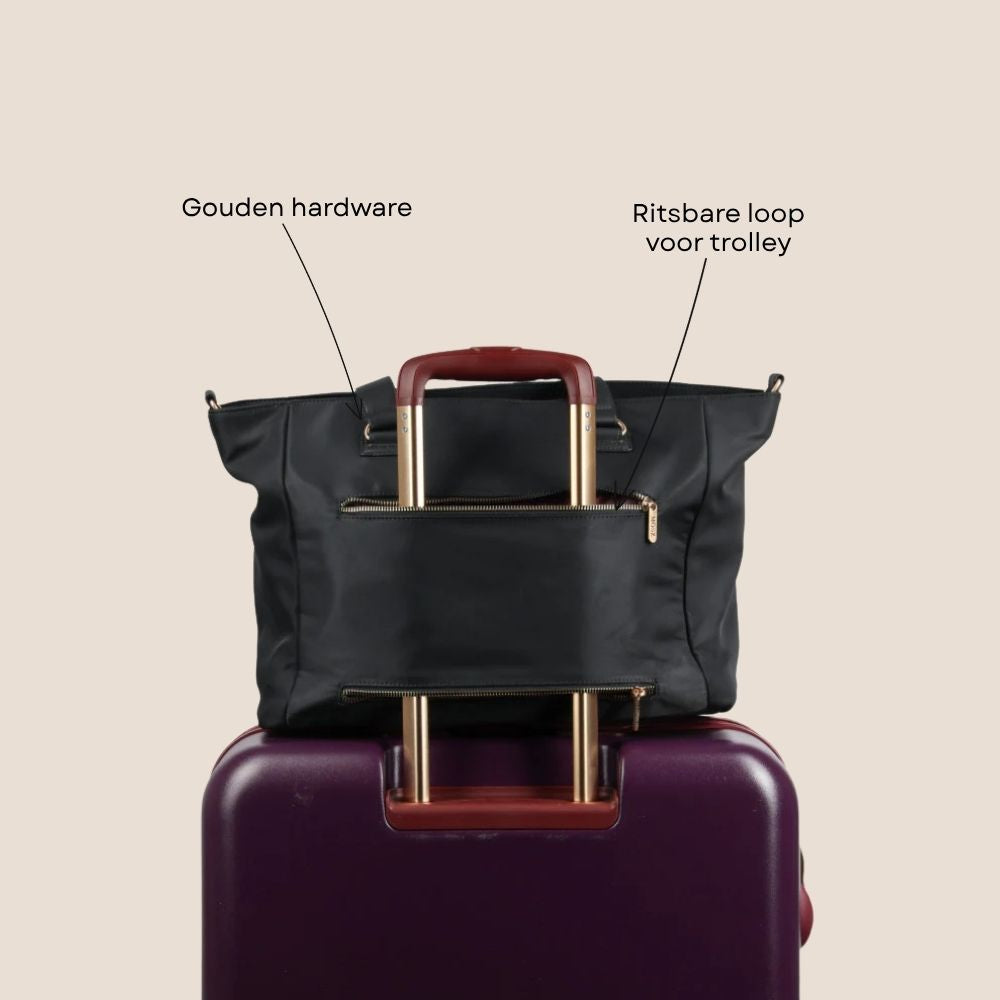Laptoptas shopper dames 15.6 inch zwart specificaties