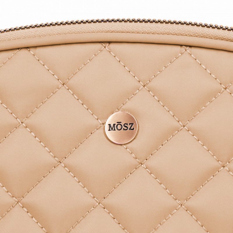 Toilettas dames groot beige logo