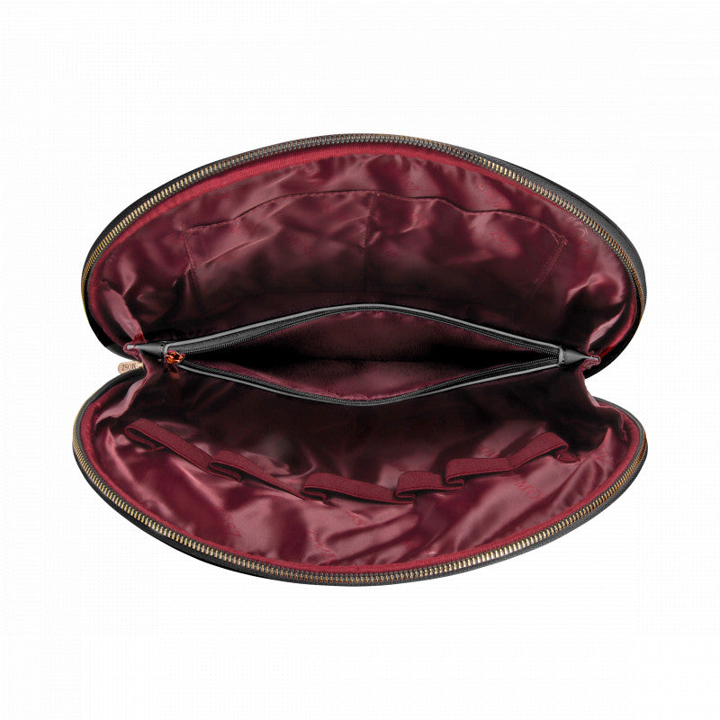 Toilettas dames groot zwart binnenzijde