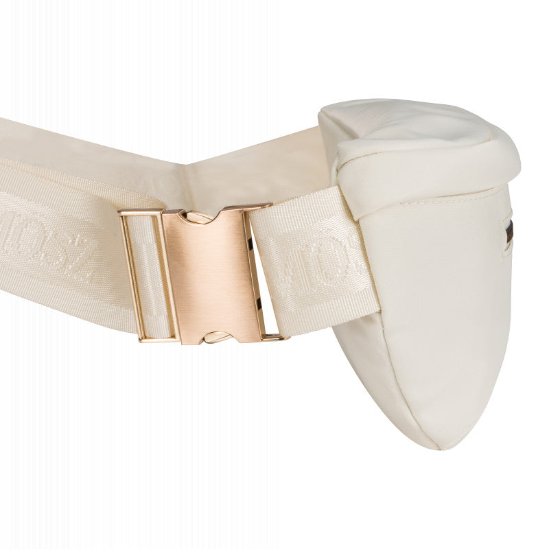 Damen-Nylon-Umhängetasche für den Bauch - Creme - MŌSZ Jessy