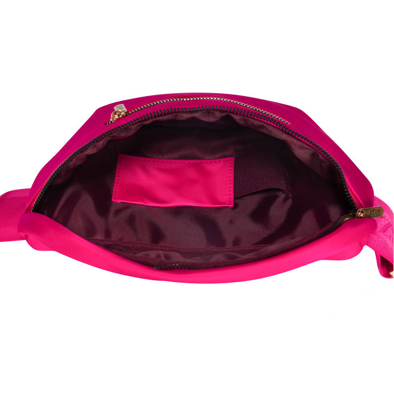 Crossbody Heuptas dames nylon - fuschia - MŌSZ Jessy