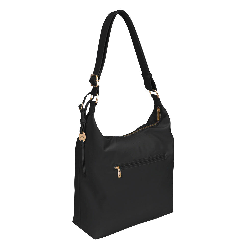 Dames schoudertas hobo nylon - zwart - MŌSZ Kelly