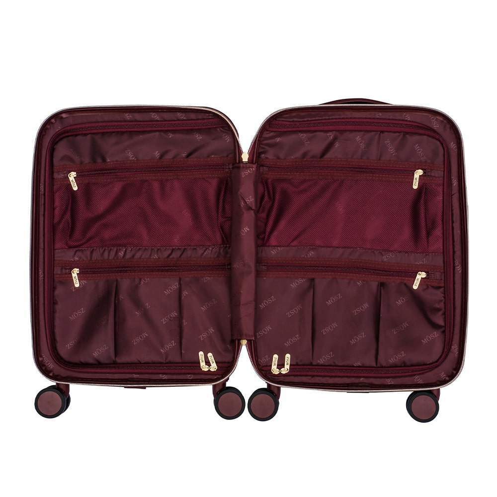 handbagage koffer paars 33 liter binnzide