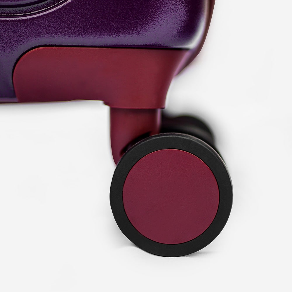 handbagage koffer paars 33 liter wiel