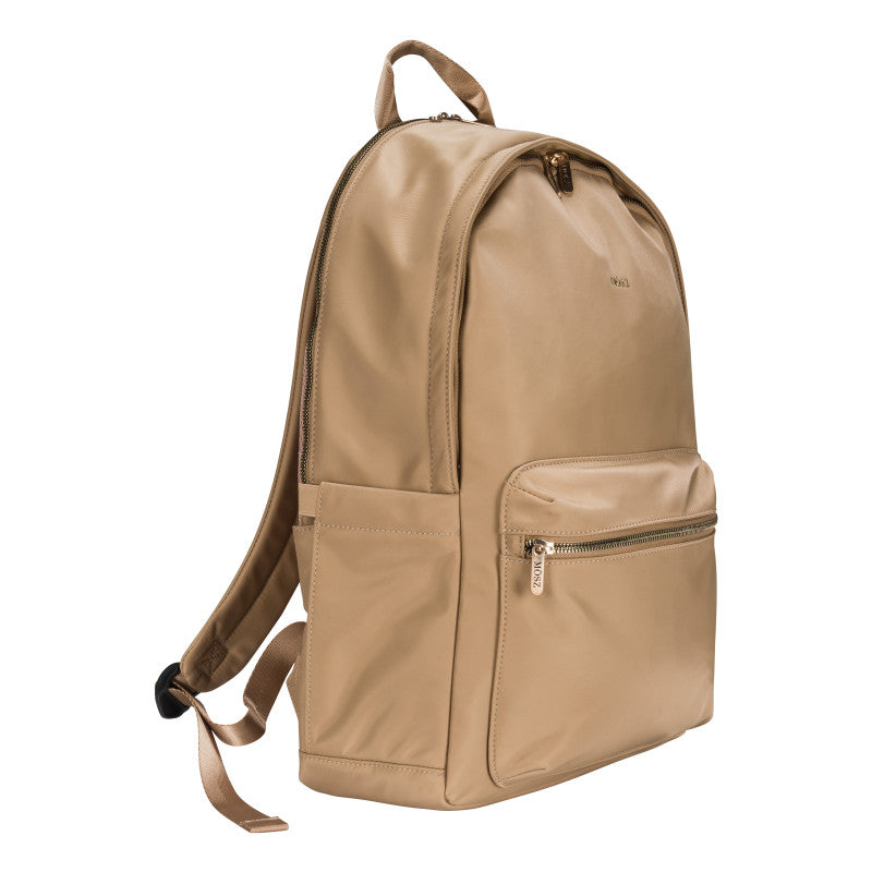 Laptoprugzak dames nylon 15.6 inch - Beige - MŌSZ Maren