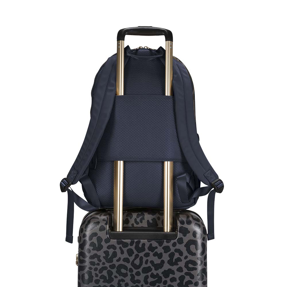 Laptoprugzak dames nylon 15.6 inch - donkerblauw - MŌSZ Maren