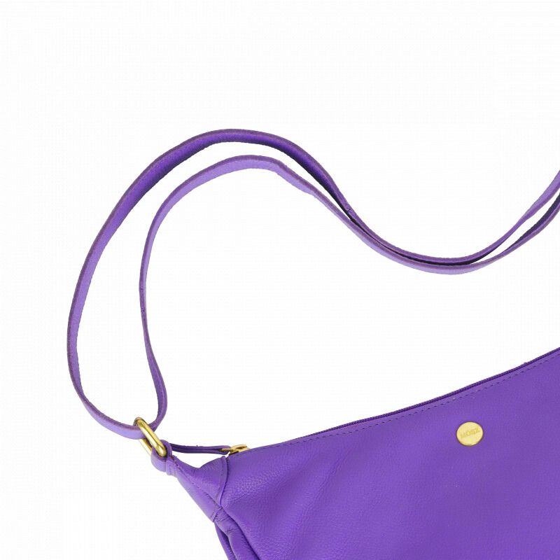 paarse leren Bumbag detail