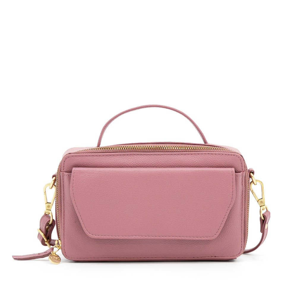 crossbody tas roze voorzijde