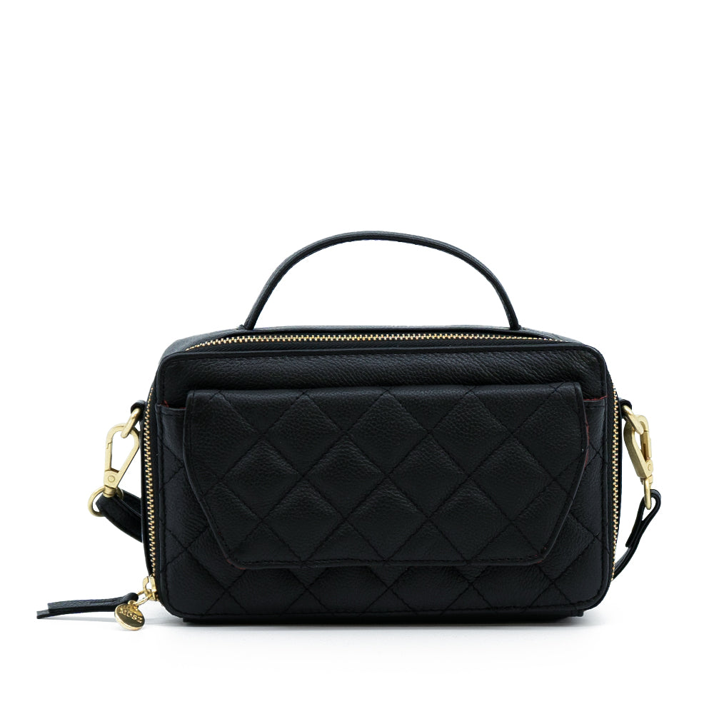 schoudertas dames zwart quilted