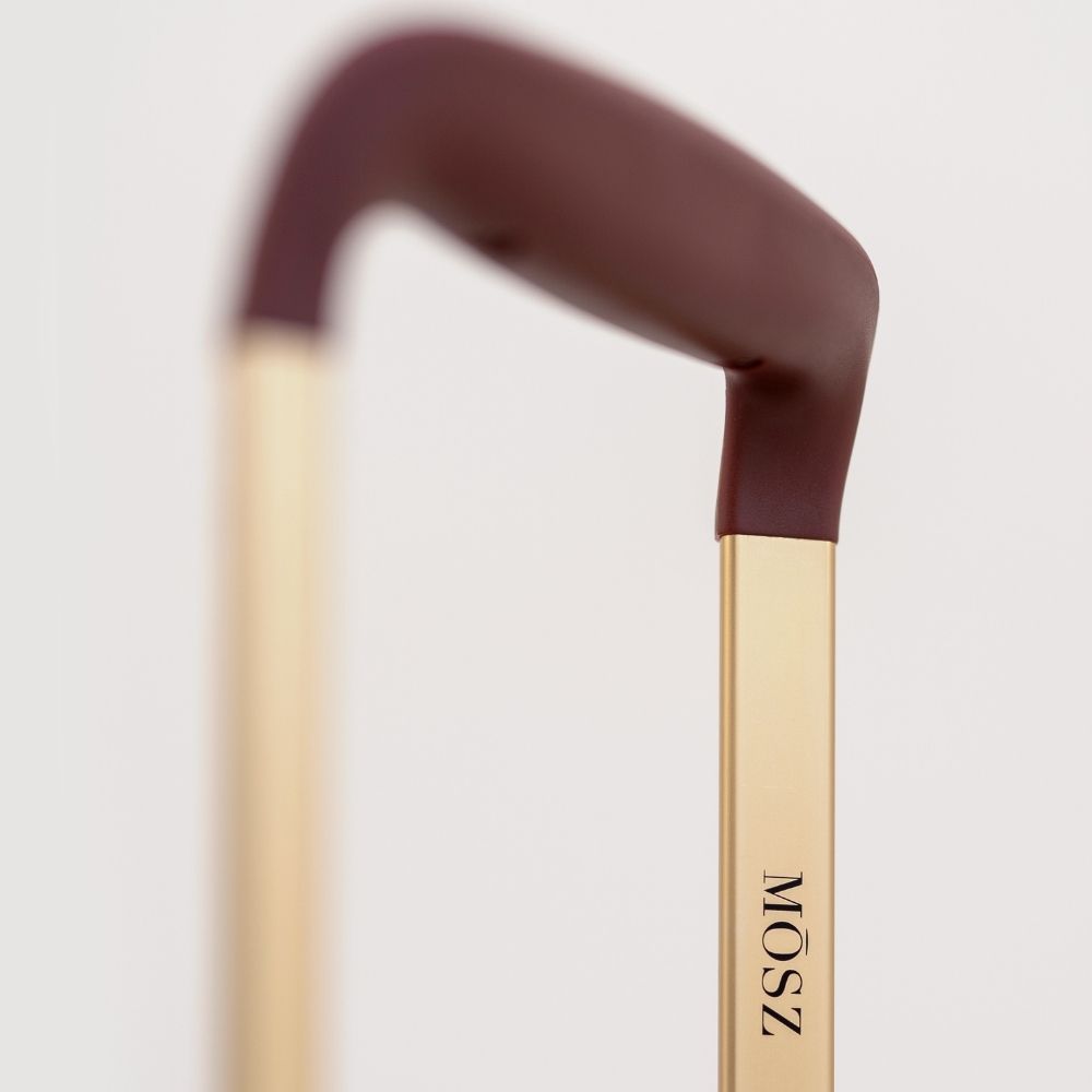 Beige grote koffer trekstang