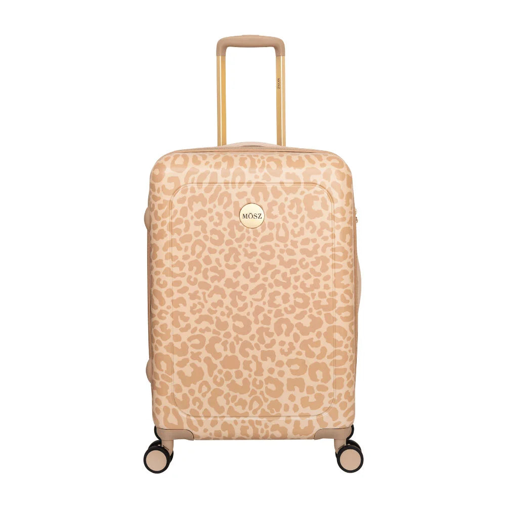 handbagage koffer panterprint beige 33 liter
