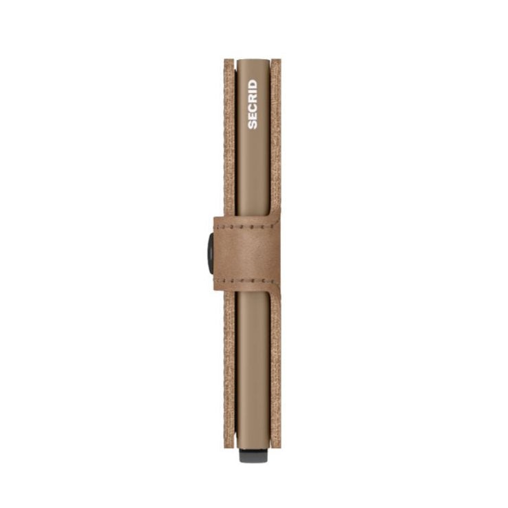 SECRID Miniwallet Taupe – Pasjeshouder dames zijkant