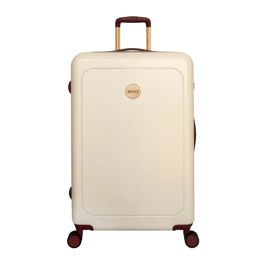 Beige grote koffer