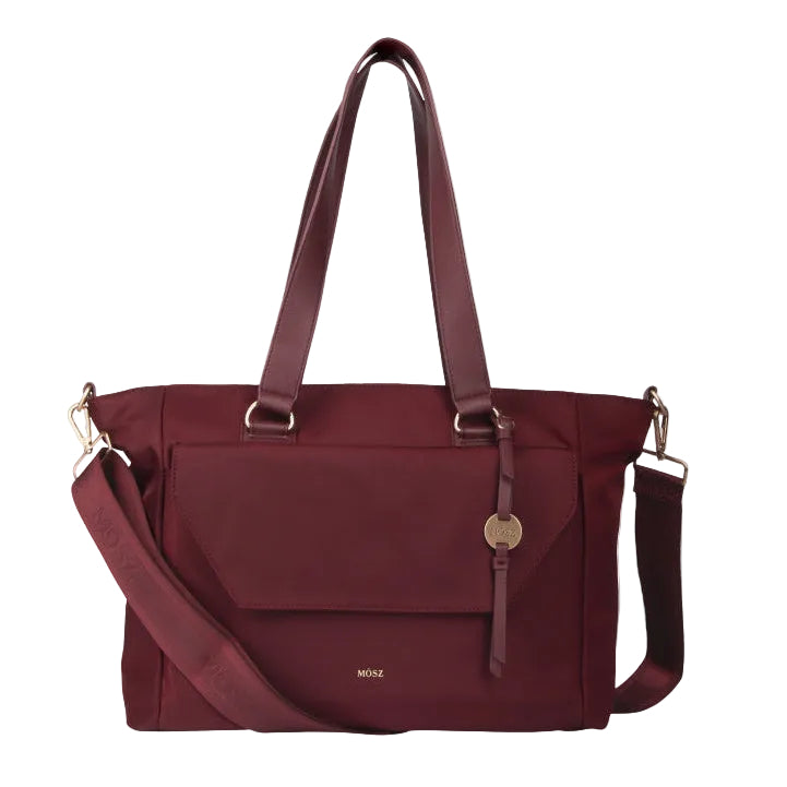 Laptoptas shopper dames 15.6 inch aubergine