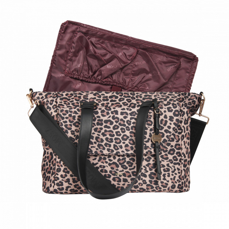 Laptoptas shopper dames 15.6 inch panterprint losse sleeve