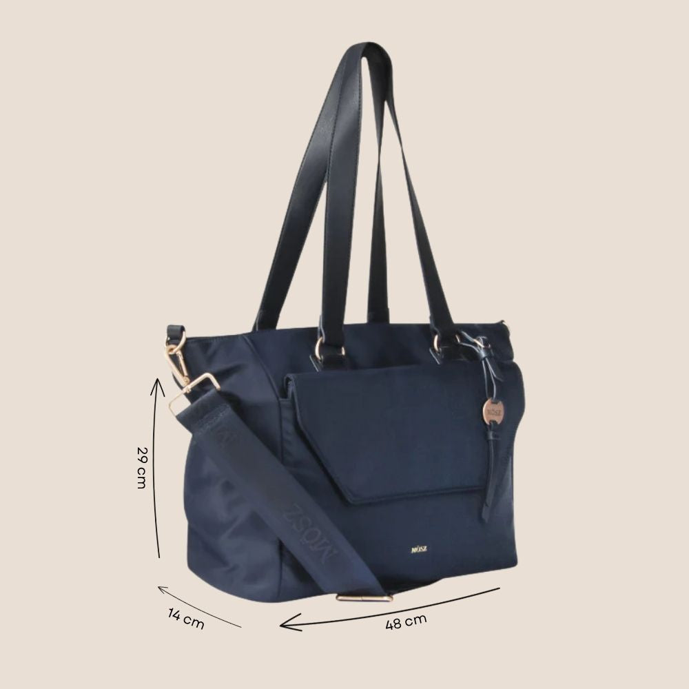 Laptoptas shopper dames 15.6 inch donkerblauw specificaties
