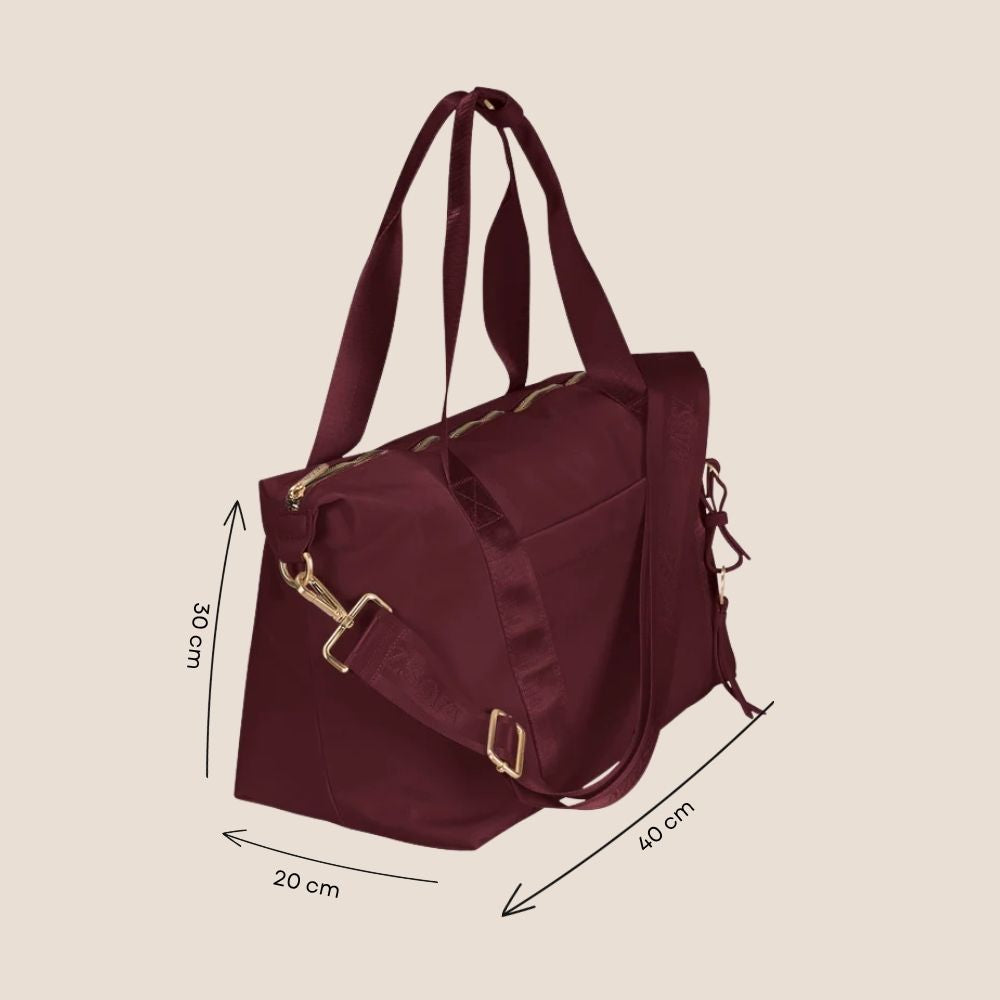 Schoudertas burgundy 40 x 30 x 20 cm afmeting