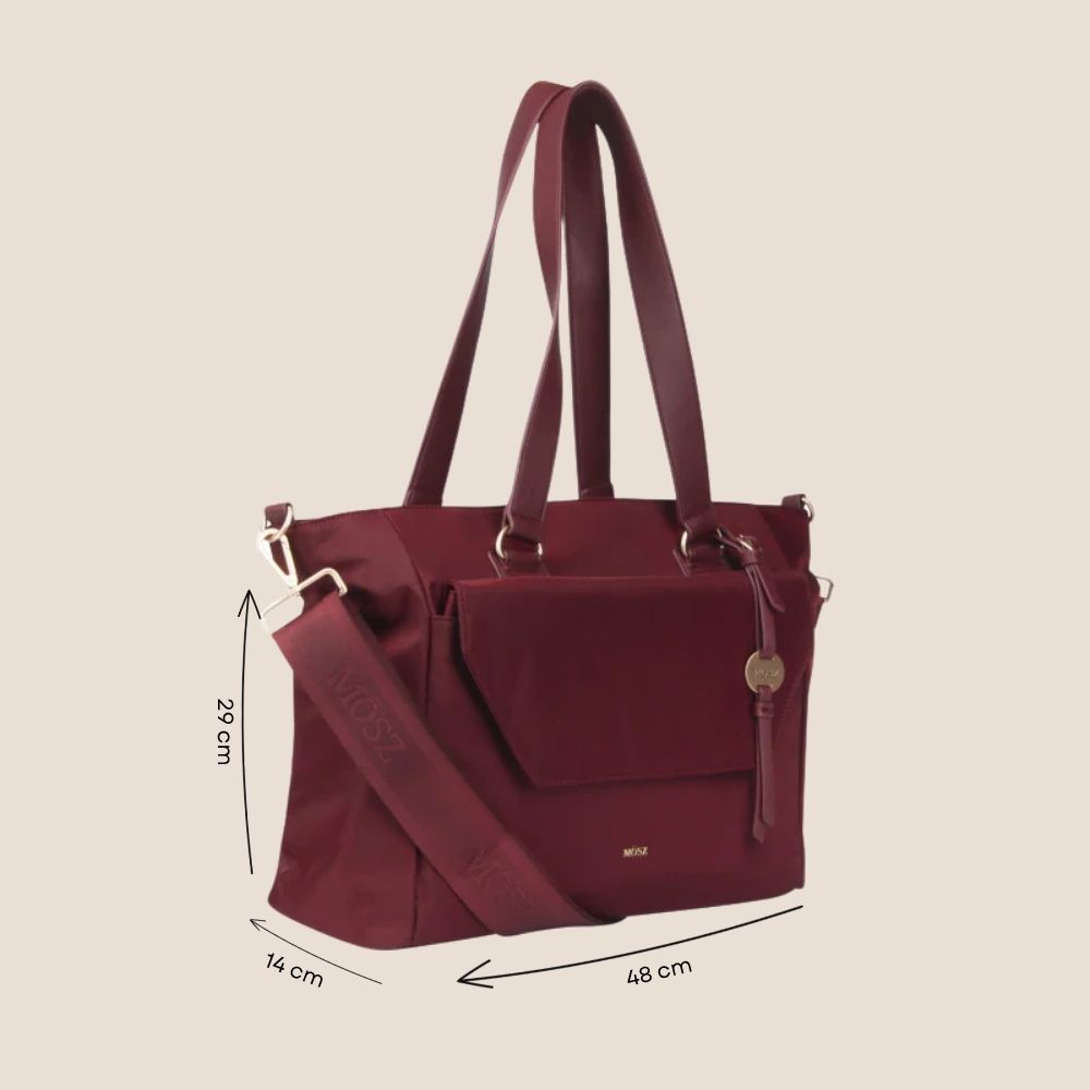 Laptoptas shopper dames 15.6 inch aubergine specificaties