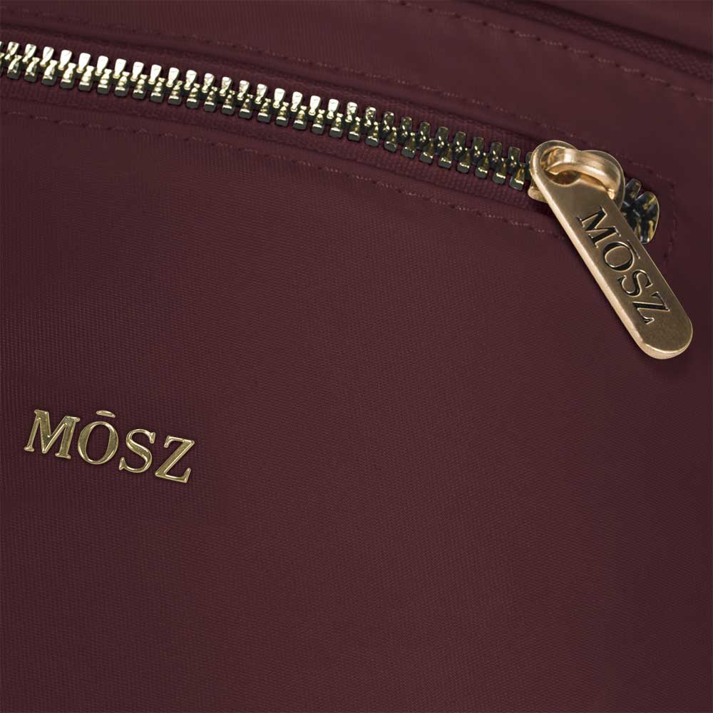 Crossbody Heuptas dames nylon - aubergine - MŌSZ Jessy