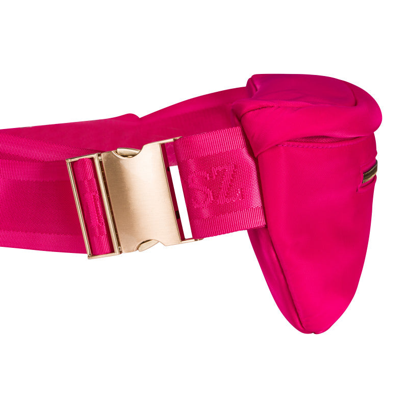 Crossbody Heuptas dames nylon - fuschia - MŌSZ Jessy