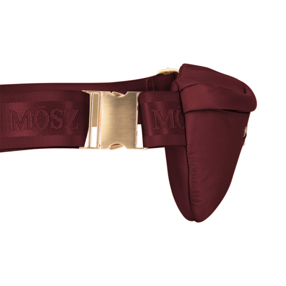 Crossbody Heuptas dames nylon - aubergine - MŌSZ Jessy