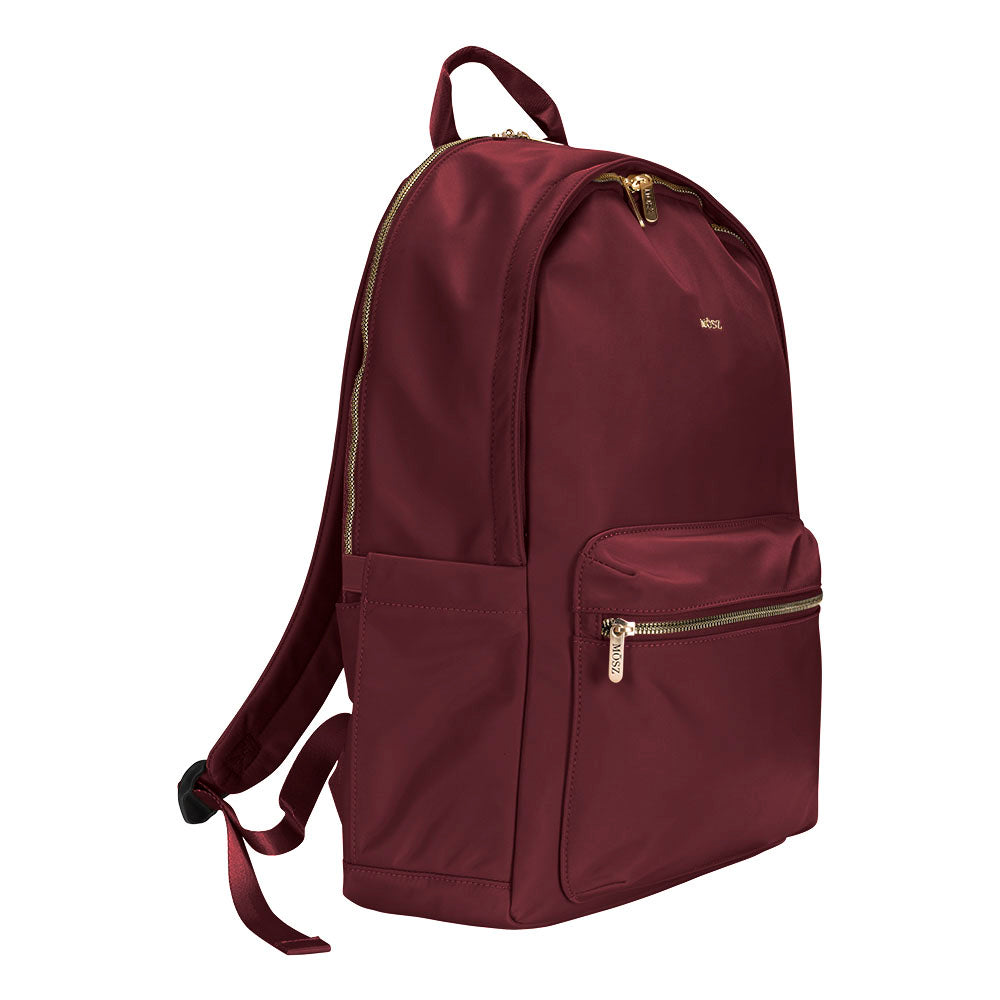 Laptoprugzak dames nylon 15.6 inch - aubergine - MŌSZ Maren