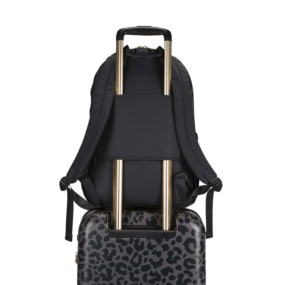 Laptoprugzak dames nylon 15.6 inch - zwart - MŌSZ Maren