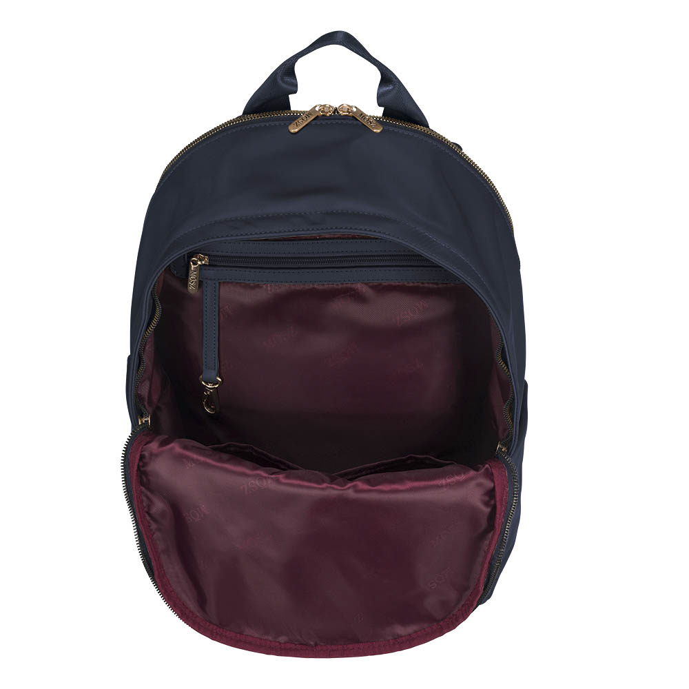 Laptoprugzak dames nylon 15.6 inch - donkerblauw - MŌSZ Maren