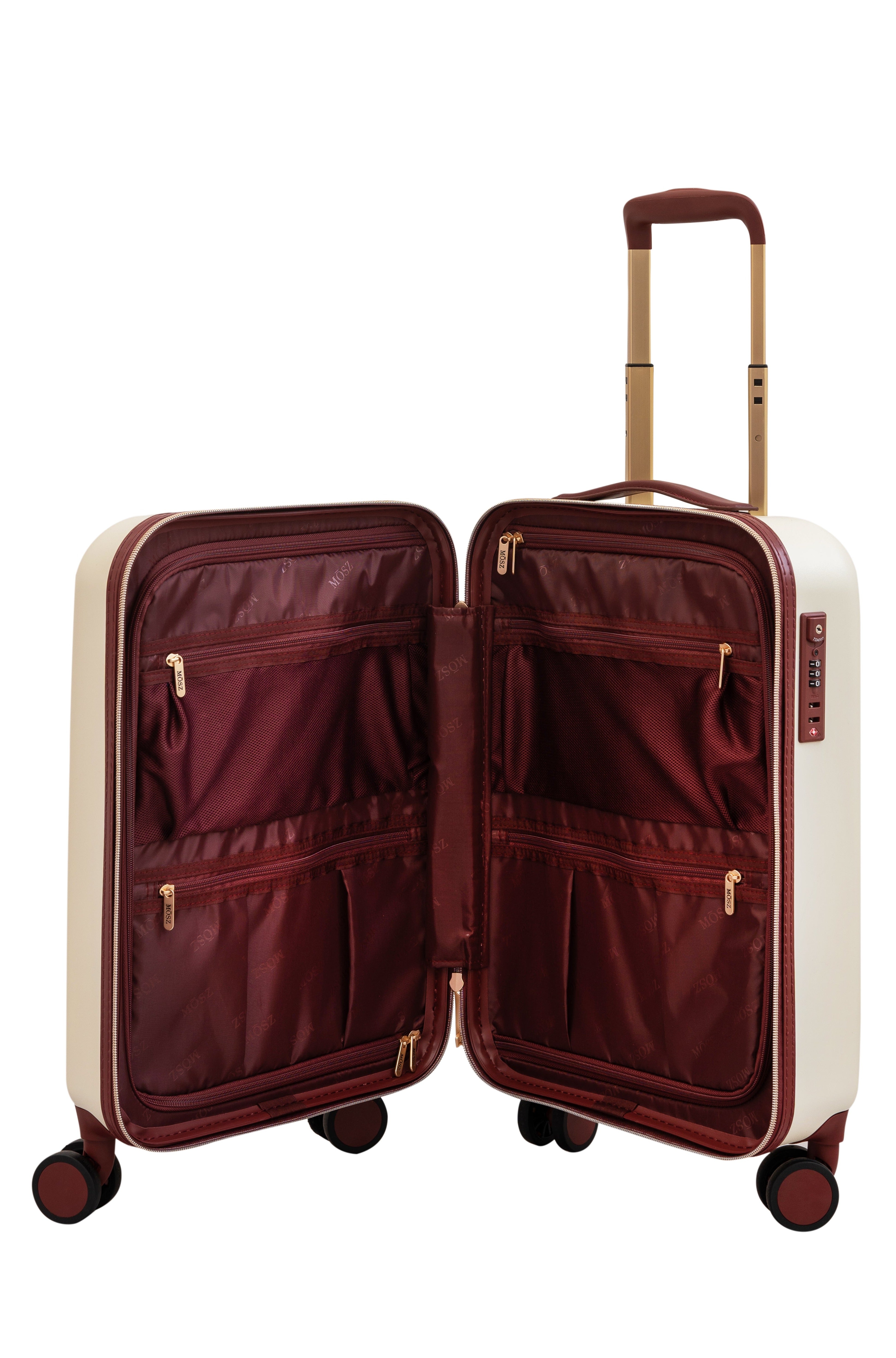 handbagage koffer wit binnenzijde