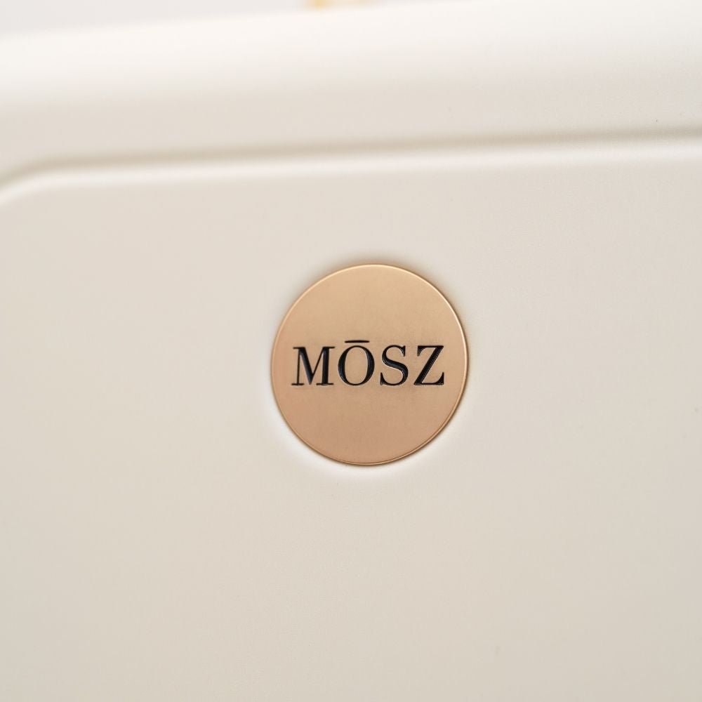 Beige grote koffer coin