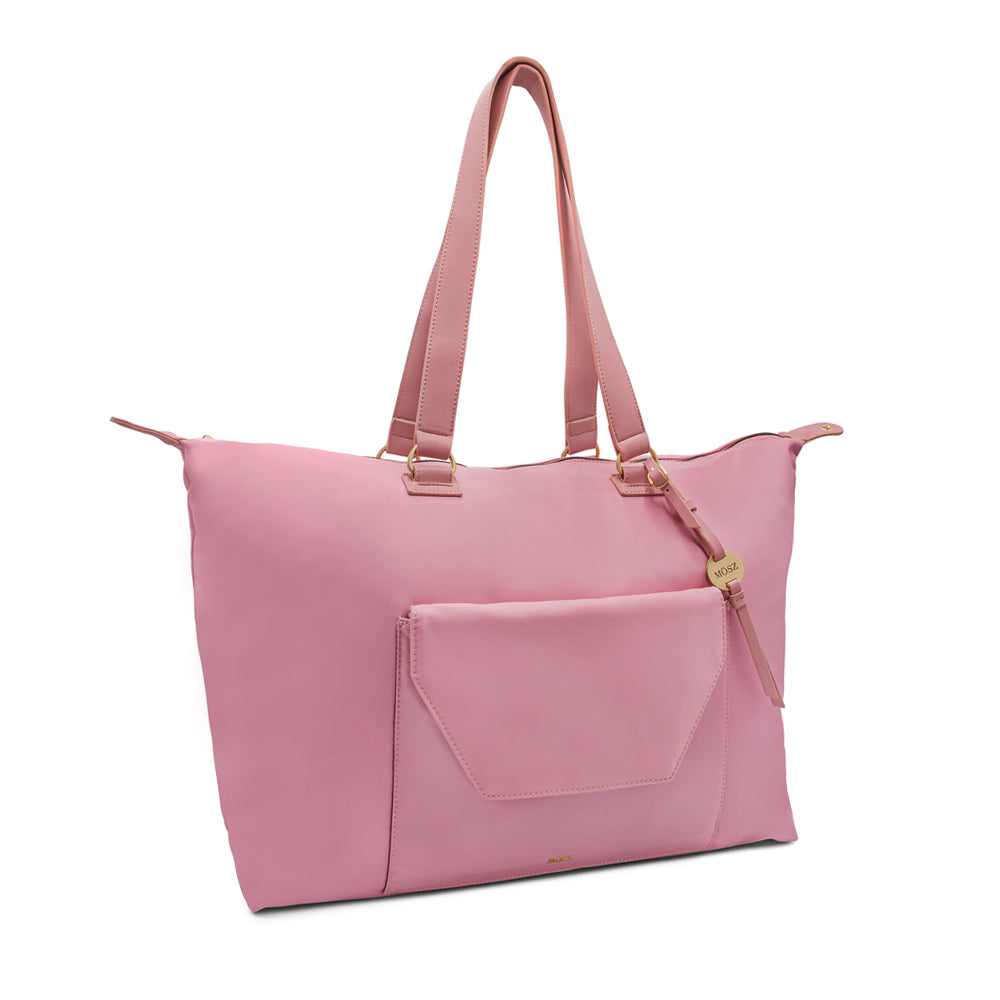 reistas dames handbagage roze schuin