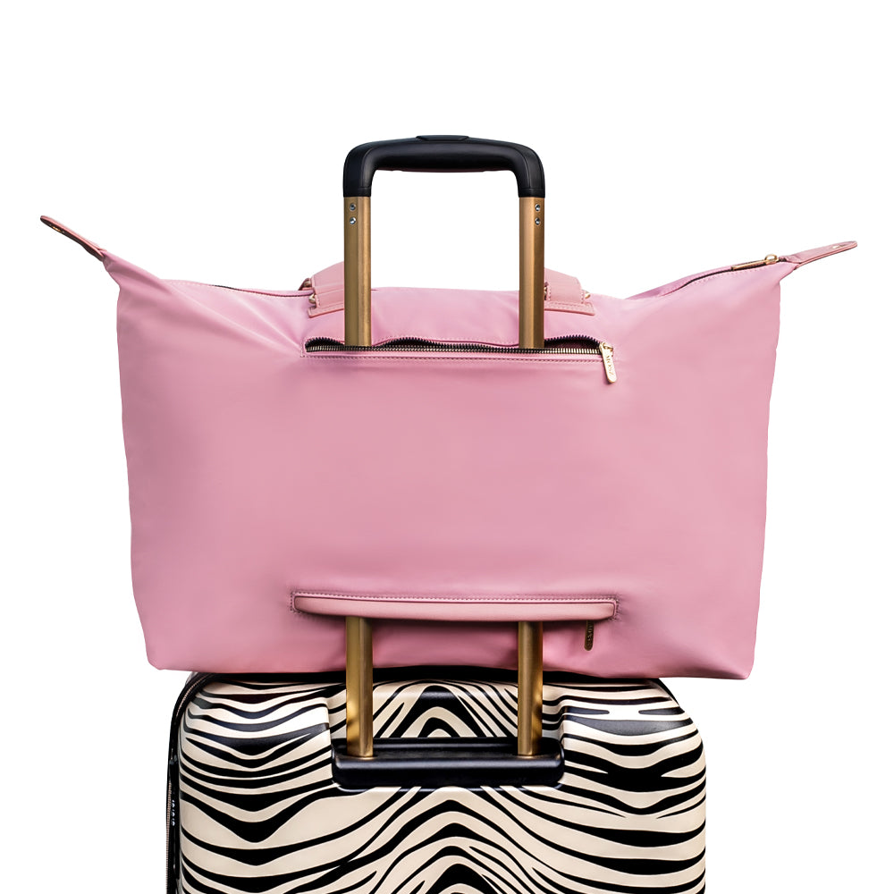 reistas dames handbagage roze achterzijde