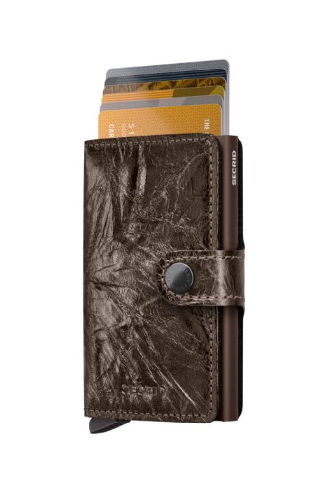 SECRID Miniwallet Brons | Pasjeshouder dames pasjes