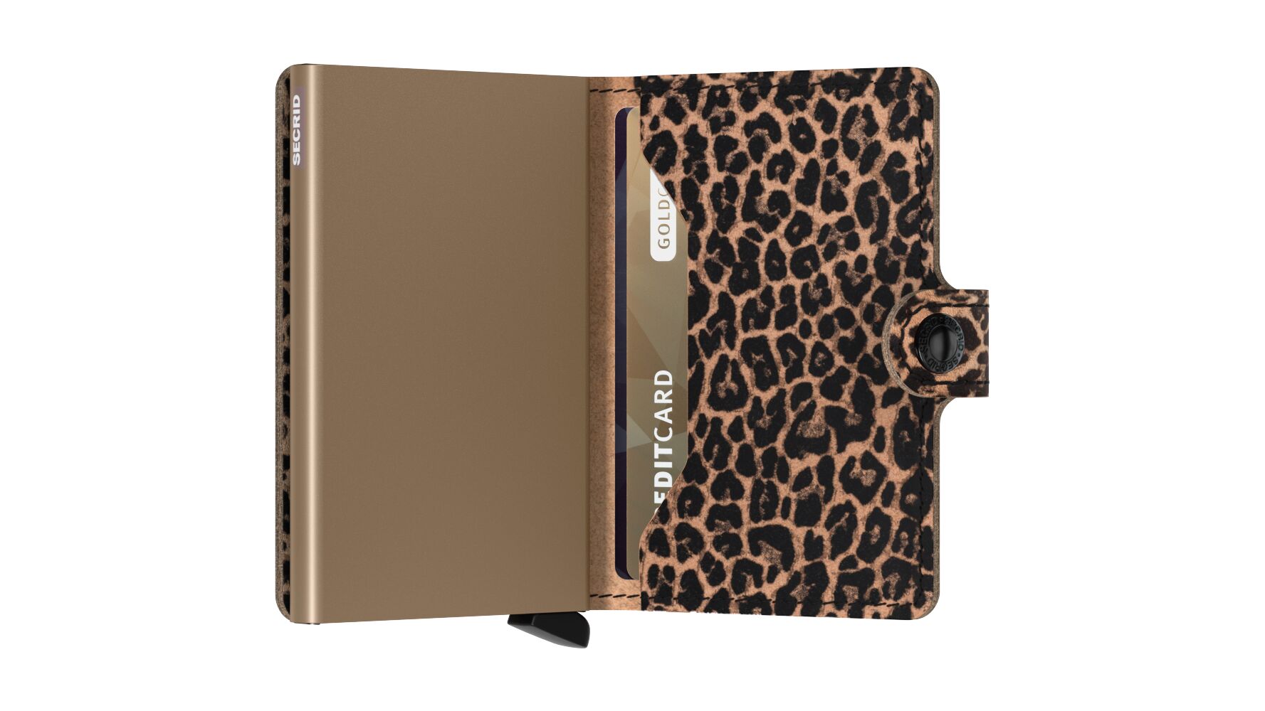 SECRID Miniwallet Leo Beige – Pasjeshouder dames binnenkant