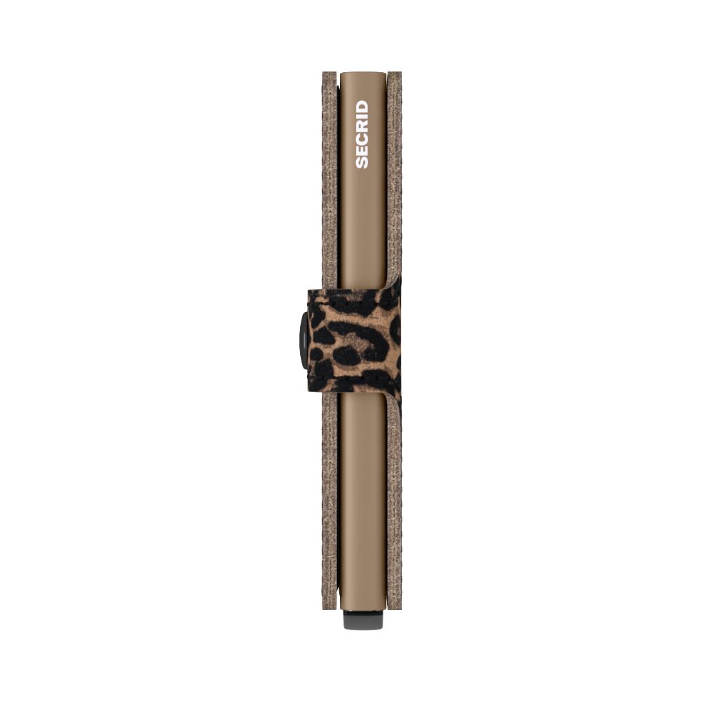 SECRID Miniwallet Leo Beige – Pasjeshouder dames zijkant