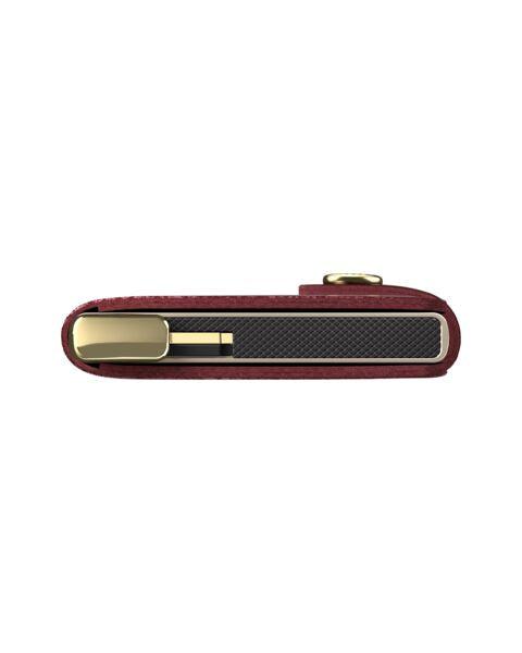 SECRID Miniwallet lak rood | Pasjeshouder dames onderzijde