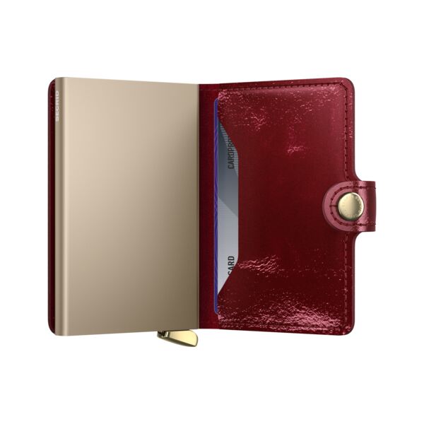 SECRID Miniwallet lak rood | Pasjeshouder dames open