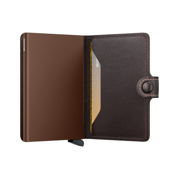 SECRID Miniwallet Chocoladebruin | Pasjeshouder dames open