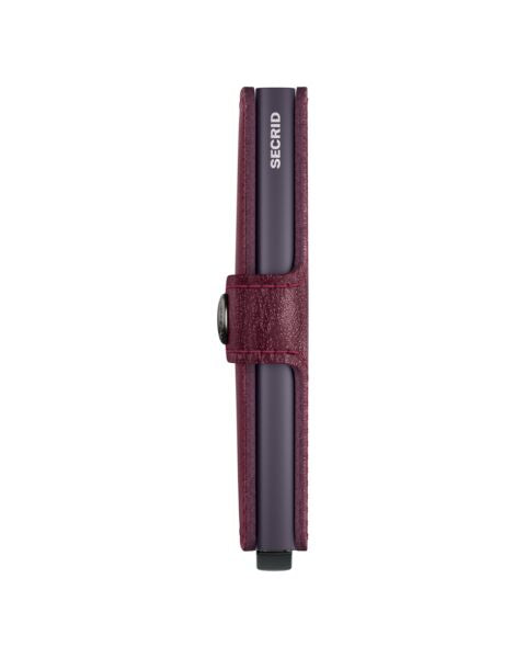 SECRID Miniwallet Original Burgundy – Pasjeshouder dames zijkant