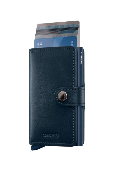 SECRID Miniwallet donker blauw | Pasjeshouder dames pasjes