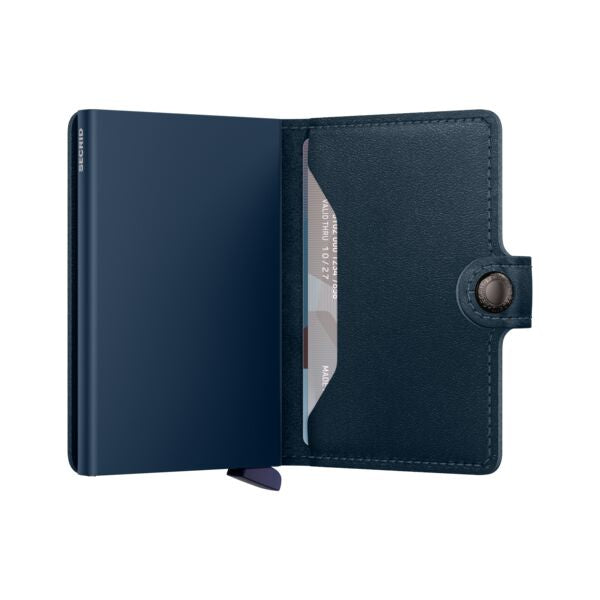SECRID Miniwallet donker blauw | Pasjeshouder dames open