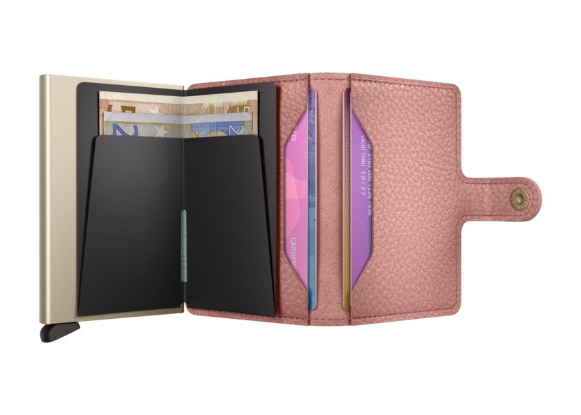 SECRID Miniwallet Roze | Pasjeshouder dames binnenzijde