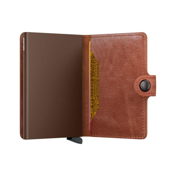 SECRID Miniwallet Cognac | Pasjeshouder dames open