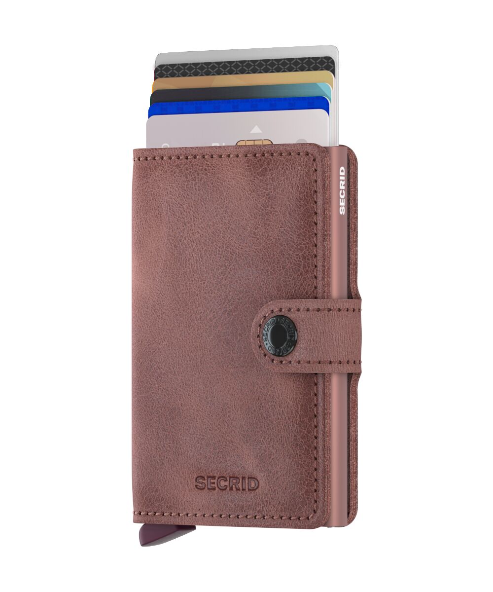 SECRID Miniwallet Vintage Roze – Pasjeshouder dames pasjes